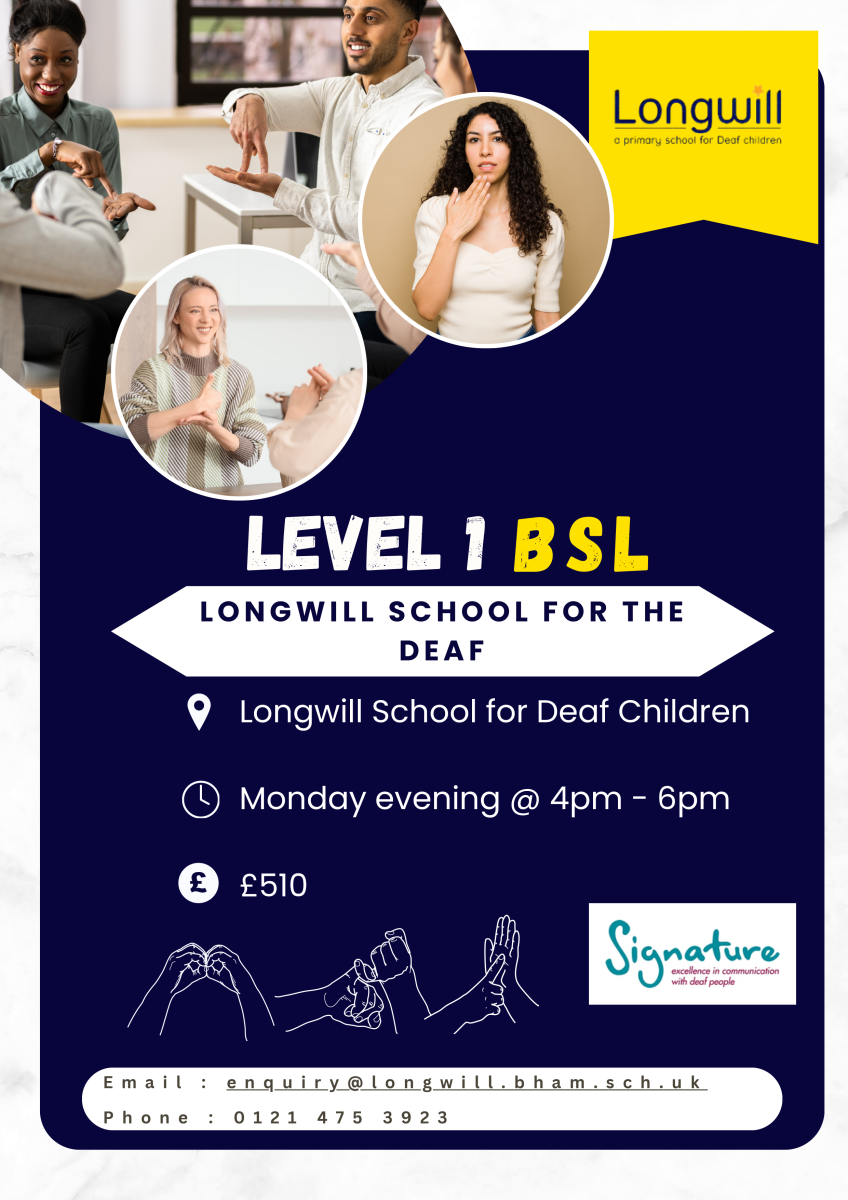 British Sign Language (BSL) – Accredited Level 1 & Level 2 Courses
